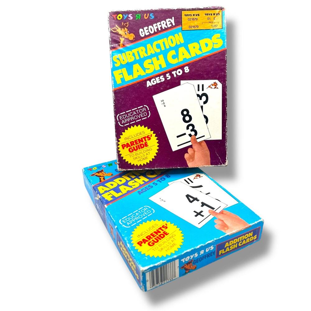 Vintage Toys R Us Geoffrey Flash Cards